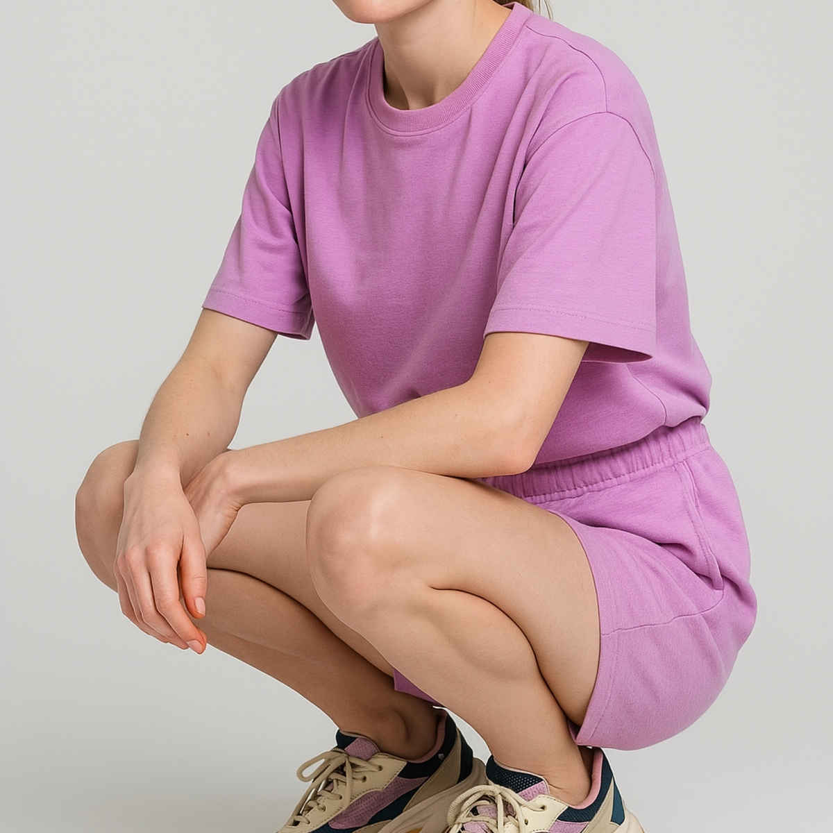 EQL Women's Pure Cotton Shorts | Lilac - L