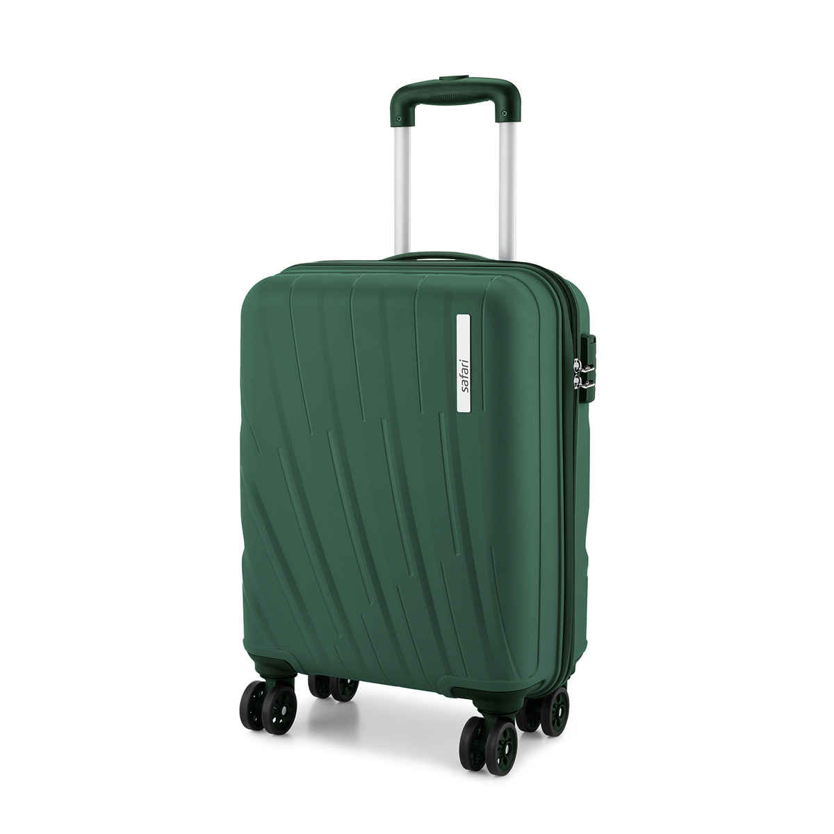 Safari Vamos Cabin Trolley Bag, 8 Wheels, Hard, Polypropylene | Dusk Green - 55cm