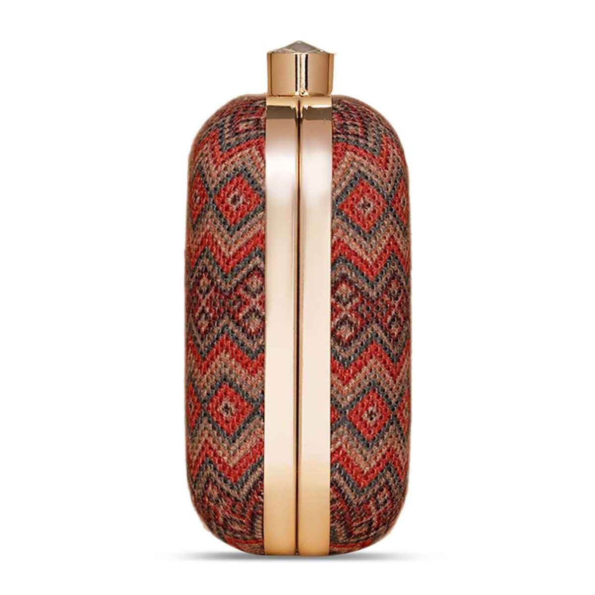 Zouk Gwalior Weaves Clutch - Multicolour