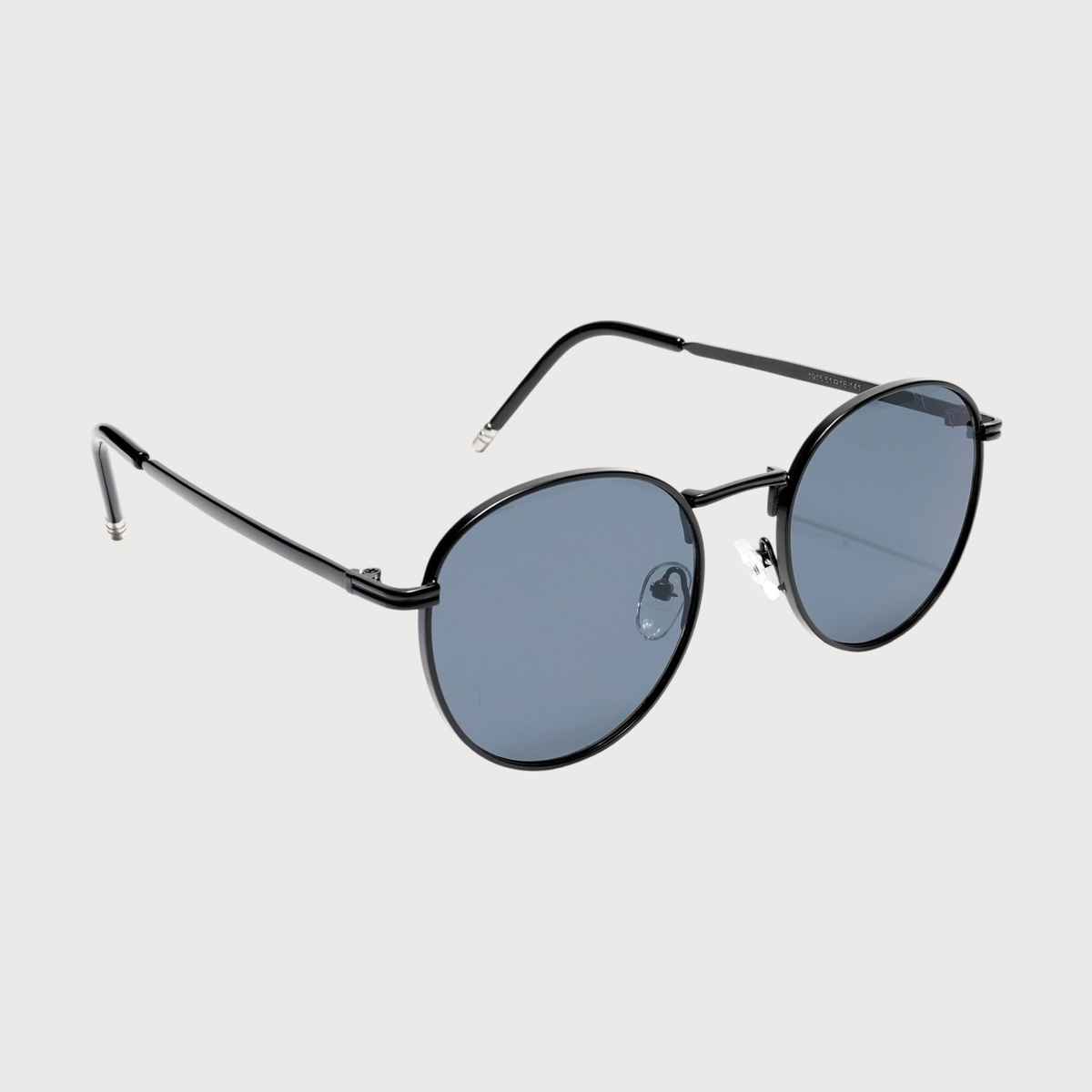 Voyage Unisex Round Sunglasses | Black - Free Size