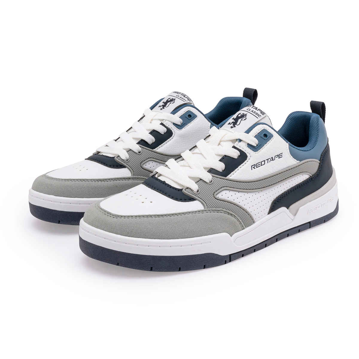 Red Tape Men's Sneakers | RSL0274B | White and Blue - UK 8