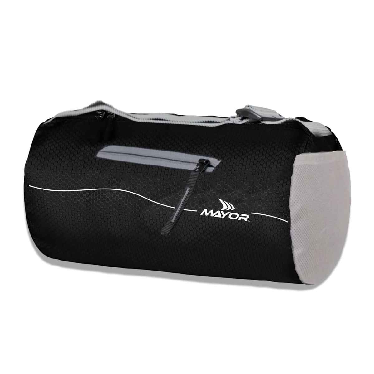 Mayor Prime Gym Bag with Side Pocket | Black-Grey | Kit Bag
