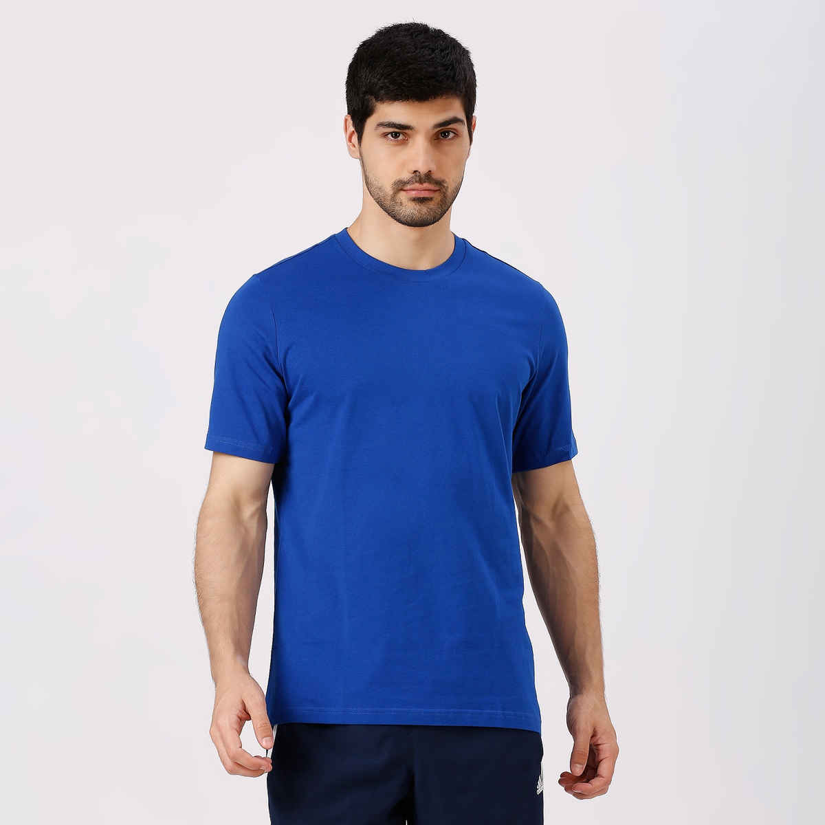Adidas Men's Solid Royal Blue T-Shirt | XL | IY3822
