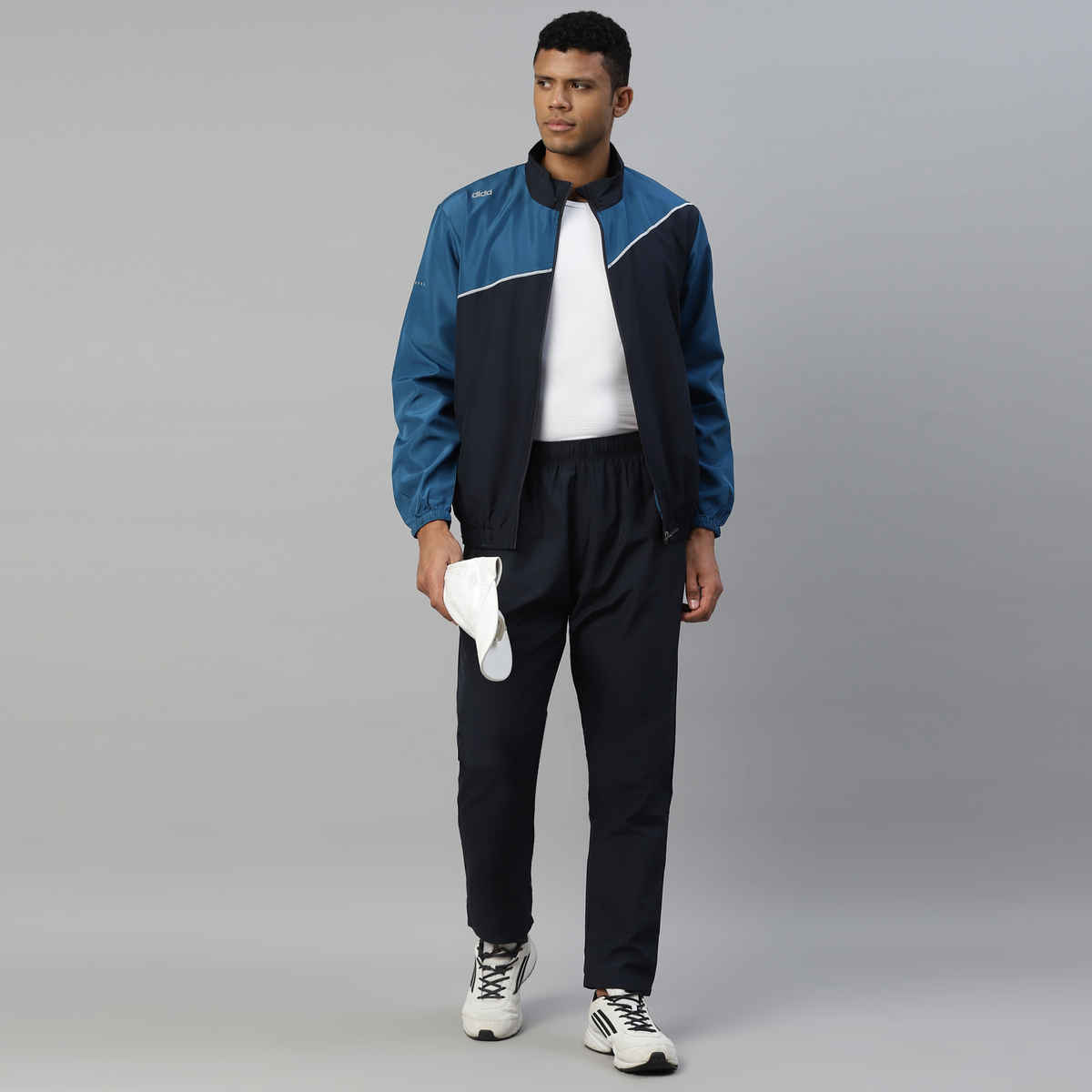 Dida Men's Sports Track Suit | Regular Comfortable Stretchable Dry-Fit | Navy - M
