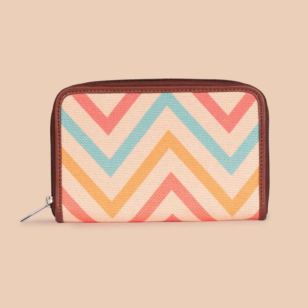Zouk Unisex Abstract Vegan Leather Wallets | Multicolour - One Size