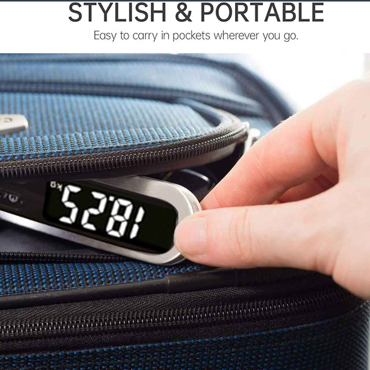 Themisto Th-Ws11 Digital Luggage Scale With Target Value Setting (50 kg) - Silver