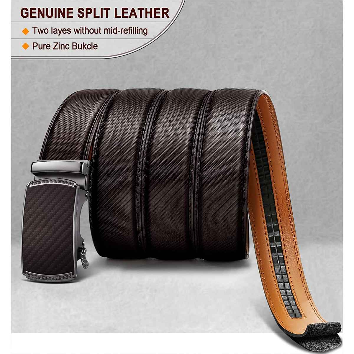 Zoro United Men's Solid Vegan Leather Belt | Black - One Size