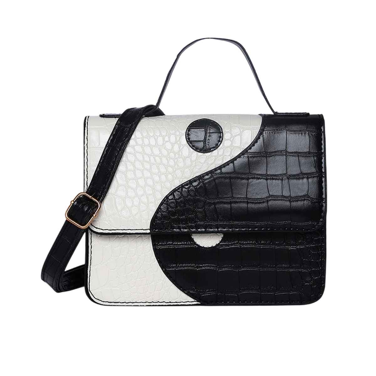 Haute Sauce Women's Textured PU 2 L Satchel | Multicolour