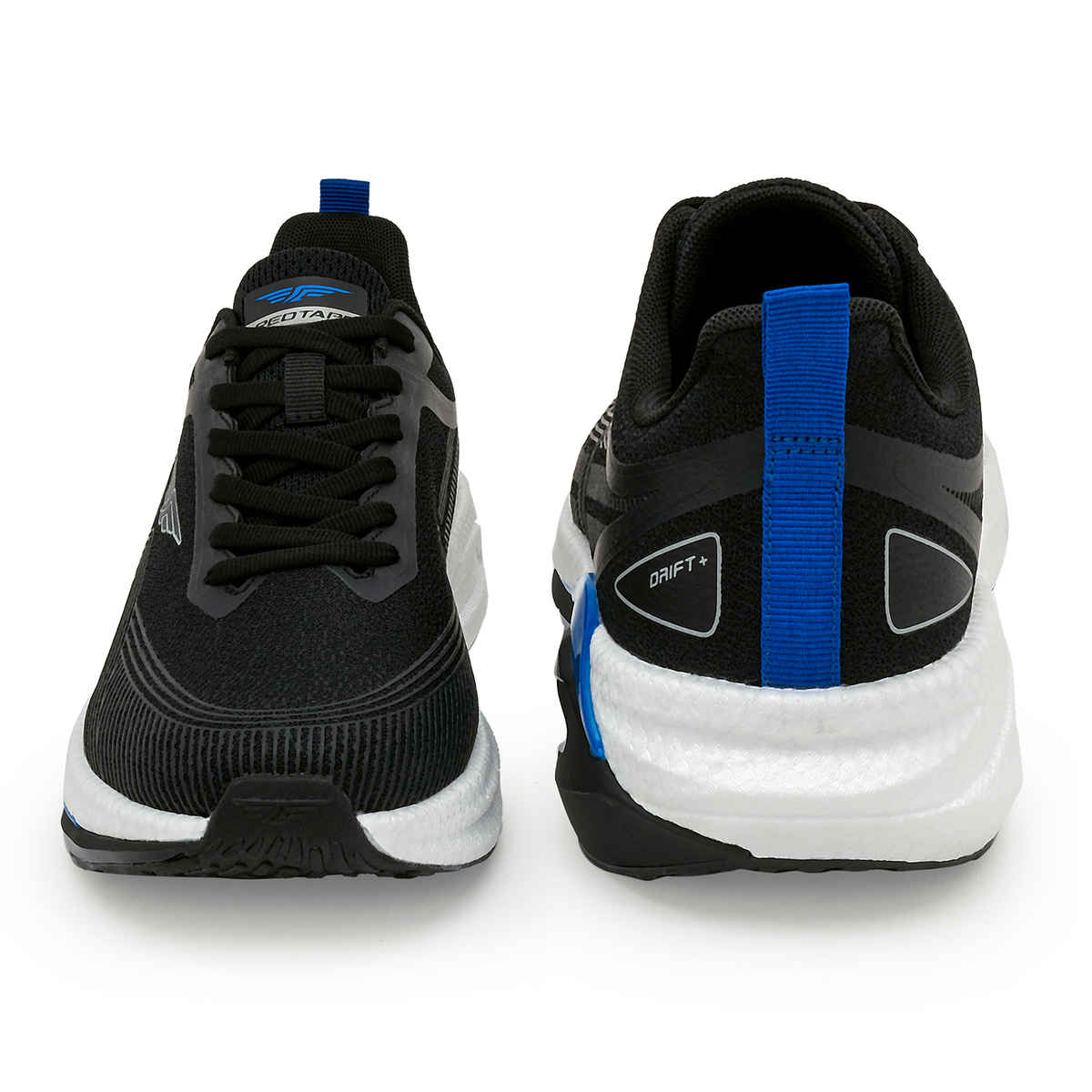 Red Tape Athleisure Shoes for Men | Cultured Round-Toe Shape & Cushion | Black Blue - 9