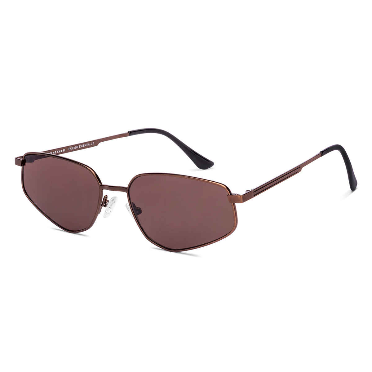 Vincent Chase By Lenskart 100% UV Protection Unisex Sunglasses |  Wide 14.7 cm Brown
