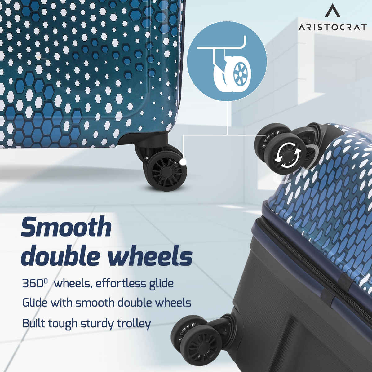 Aristocrat Combat Strolly | Blue - 73 L