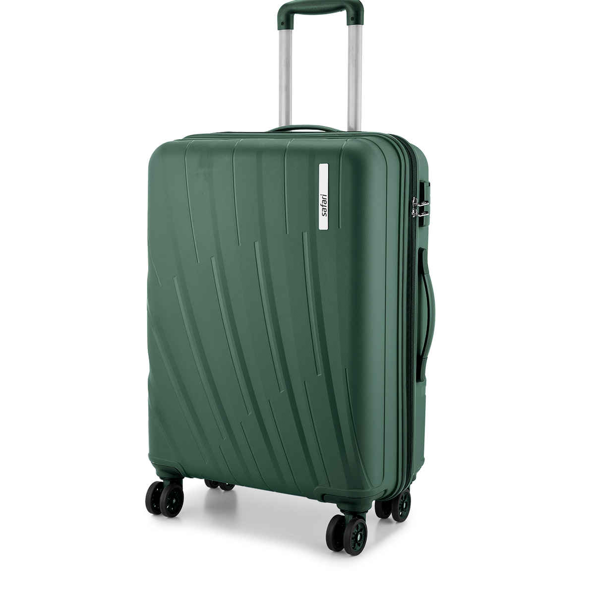 Safari Vamos Medium Trolley Bag, 8 Wheels, Hard, Polypropylene | Dusk Green - 66 cm