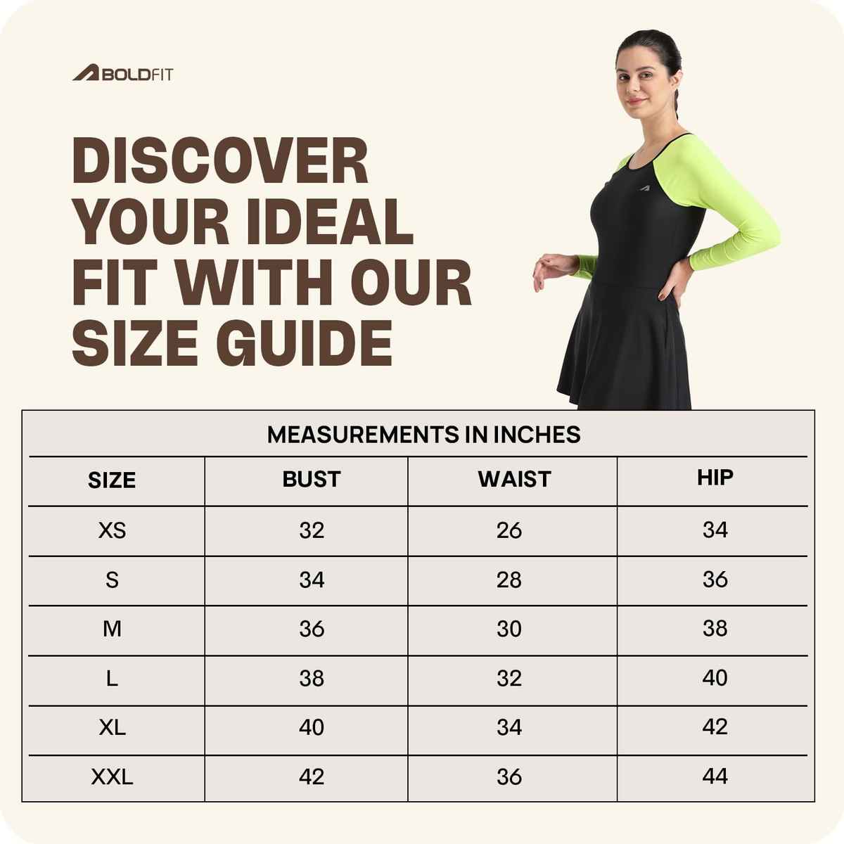 Boldfit Swimming Costume For Women One Piece Peplum Swimsuit Skirt Style Blackgreen - M