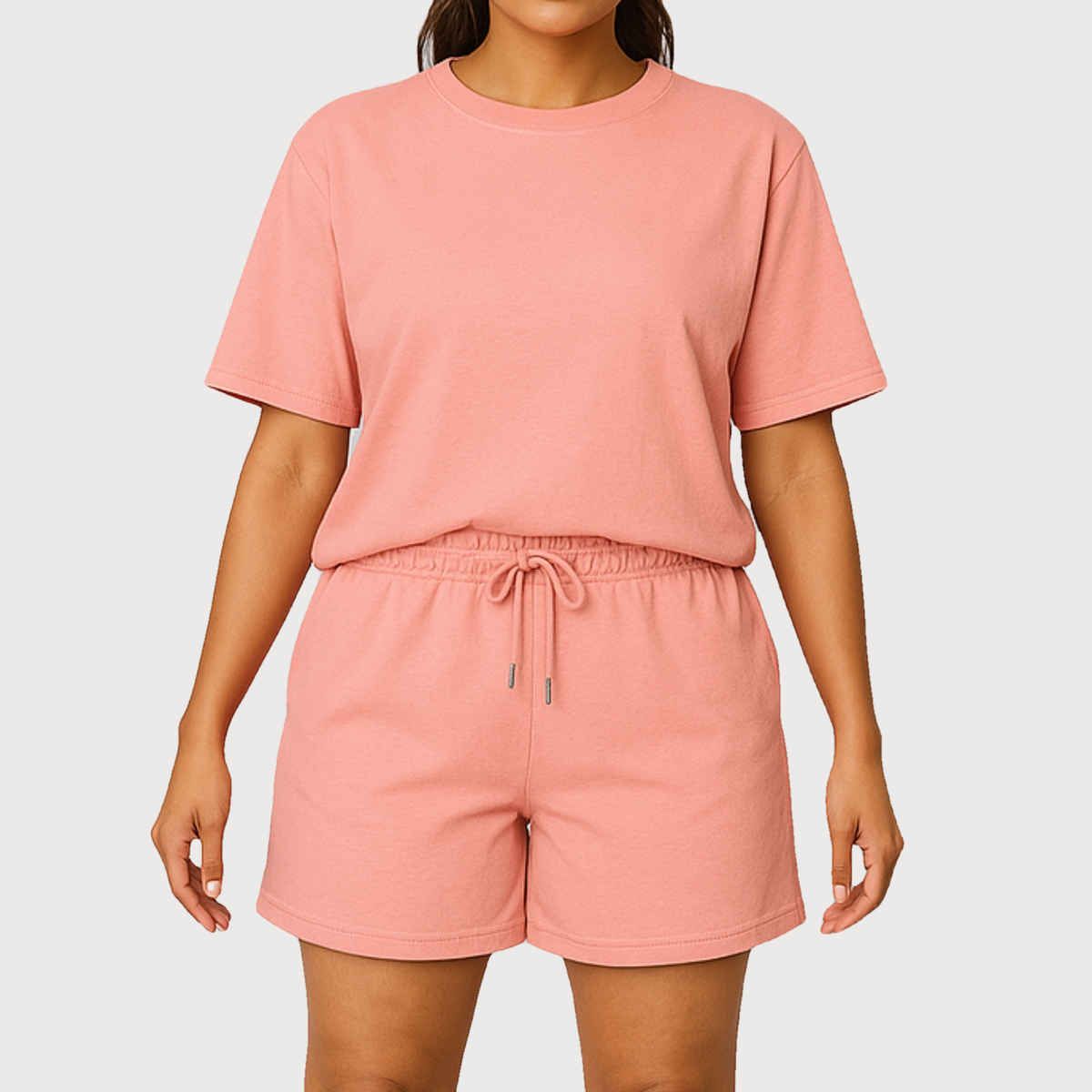 EQL Women's Pure Cotton Shorts | Coral - M