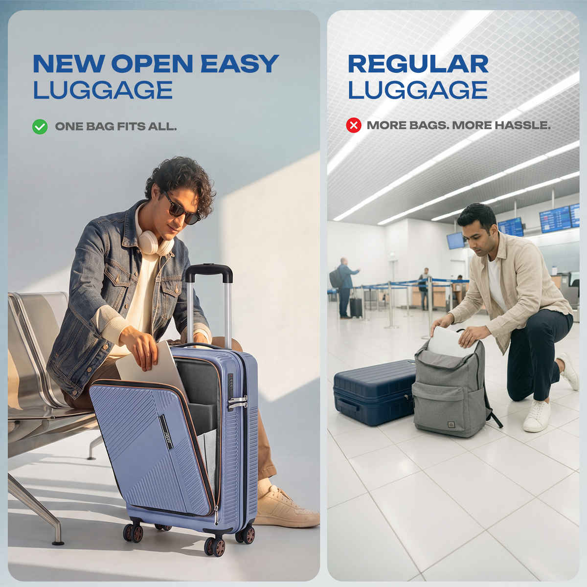 Safari Aeon Cabin Luggage with Laptop Compartment | Flintstone