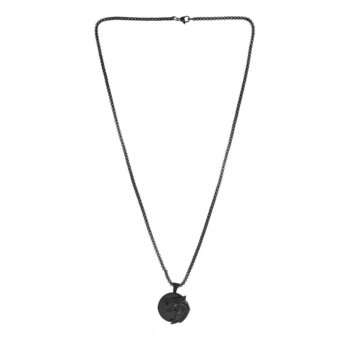 Voylla Eclipse Majestic Wolf Black Men s Pendant