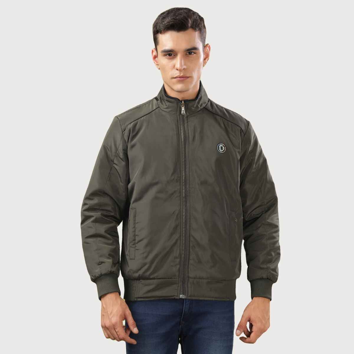 Dollar Jacket For Men - Casual Zipper Bomber For Winter | Mamwj 903 Olive | Green | XL