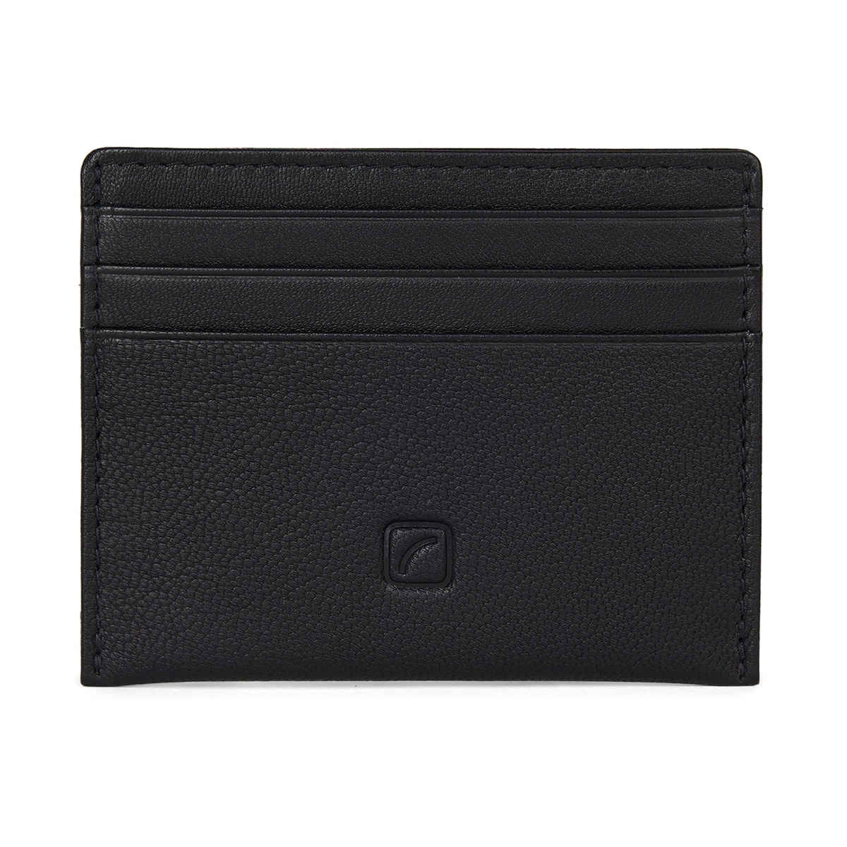 Travel Blue Unisex Solid Genuine Leather Card Holder | Black - One Size