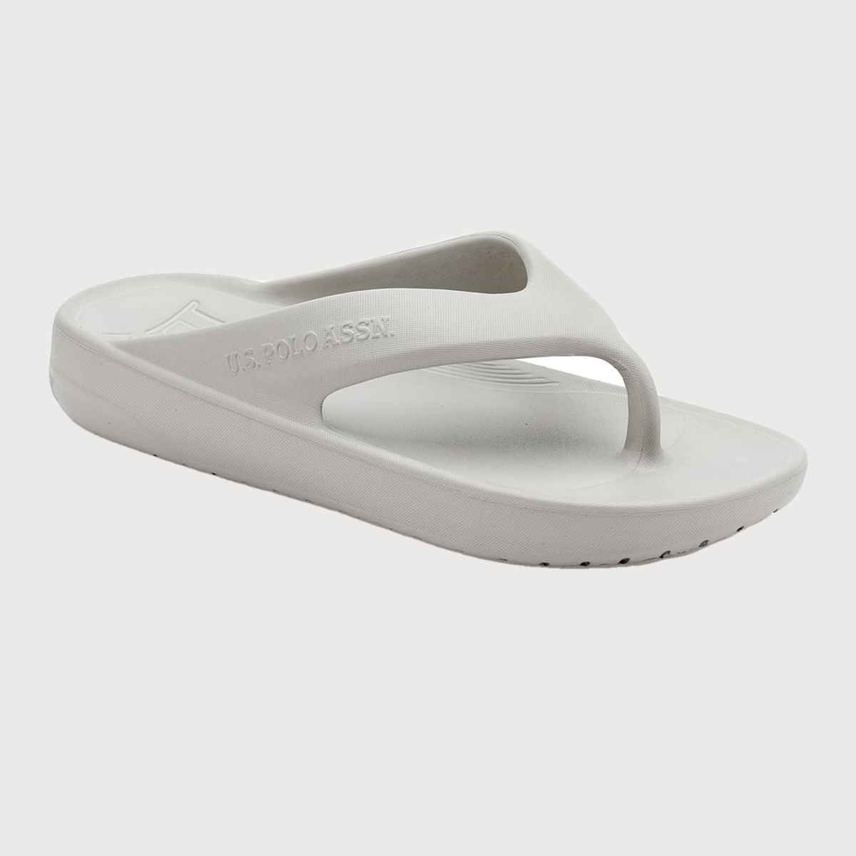 U.S. Polo Assn. Men's | Men Axel 2.0 Solid Flip Flop | Grey | UK 8