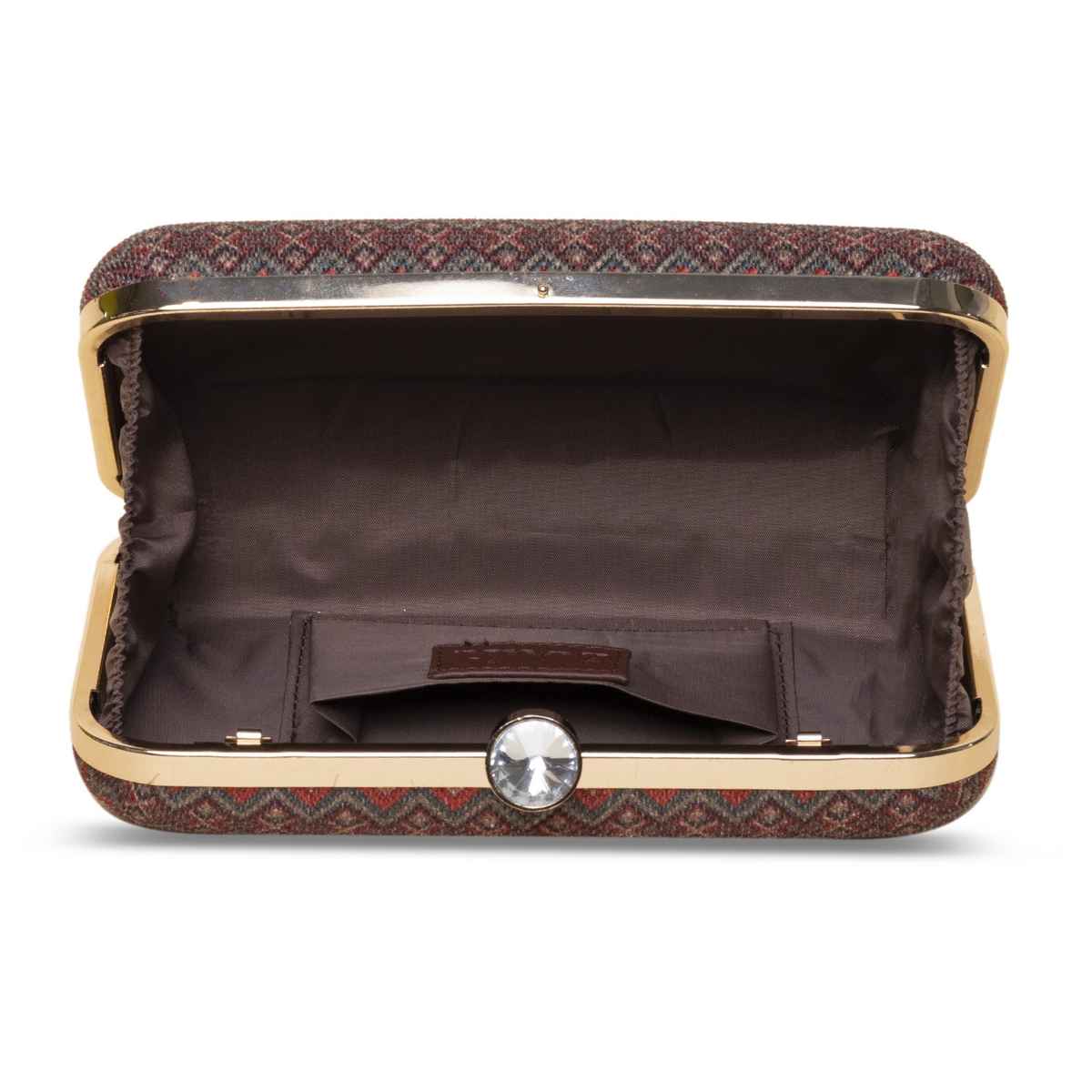 Zouk Gwalior Weaves Clutch - Multicolour