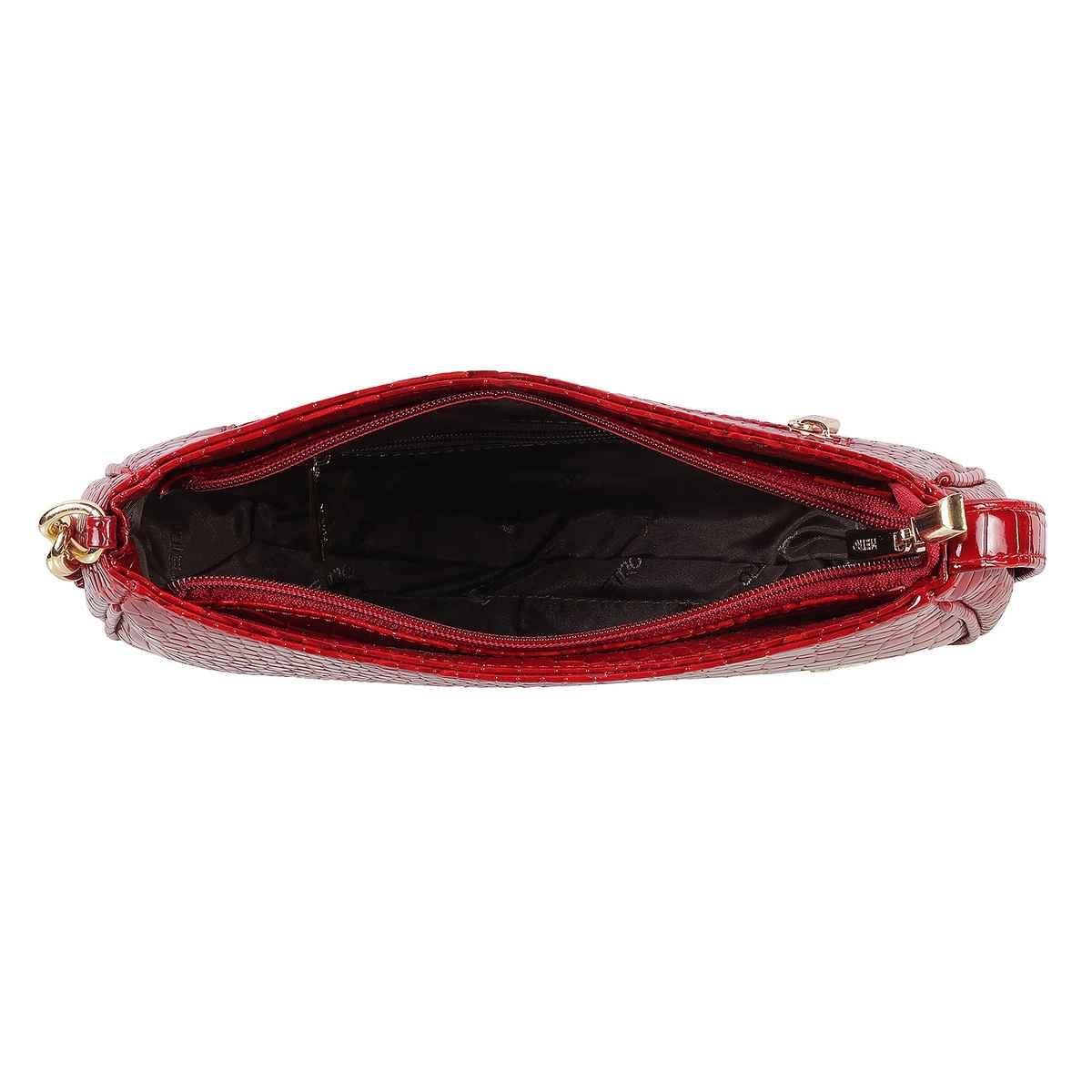 Metro Women's Textured PU Shoulder bag | Red - MInchesi
