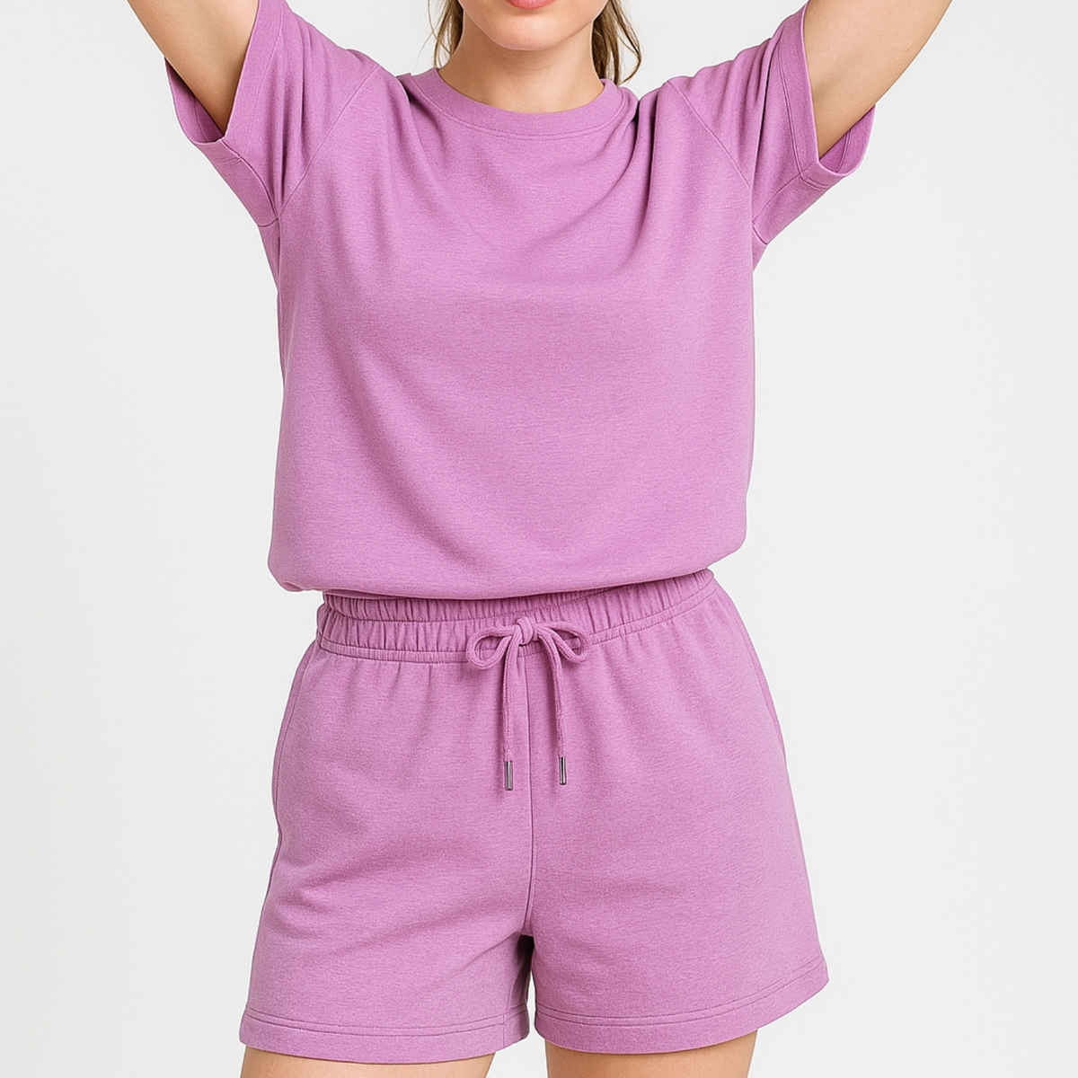 EQL Women's Pure Cotton Shorts | Lilac - S