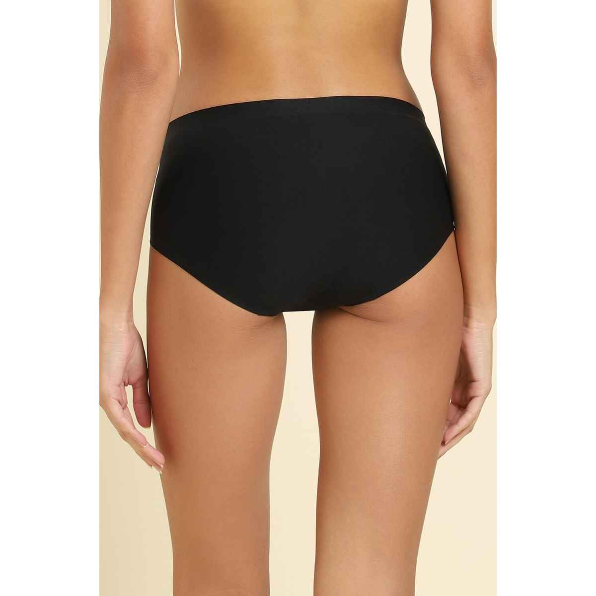 Van Heusen Women Black No Visible Panty Line Easy Stain Release Gusset Hipster Panty - L/XL