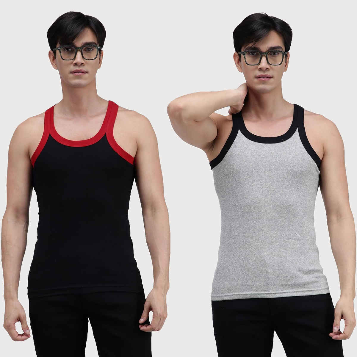 Amul Comfy Men's Gym Vest | Multicolor - 85