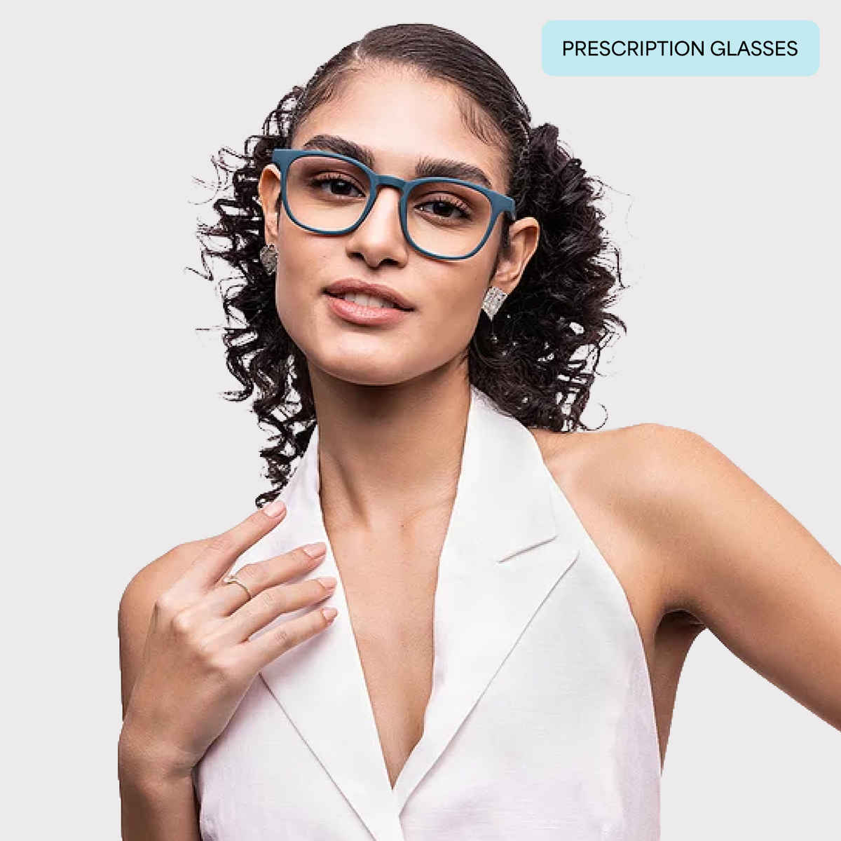 Hustlr Power by Lenskart Unisex Acetate Computer Glasses | Navy Blue - M