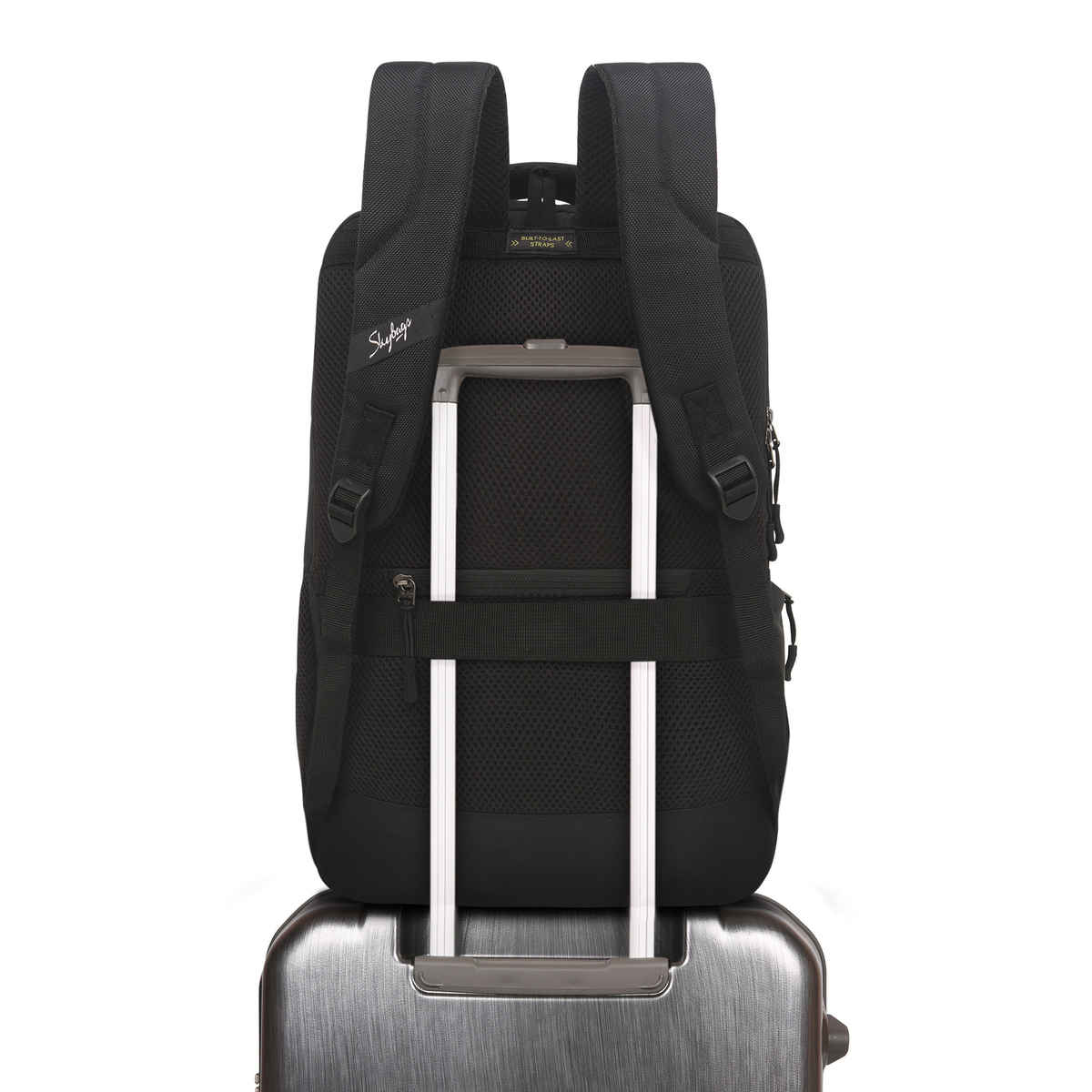 Skybags Unisex Solid Polyester 17 L Top Handle Laptop Backpack | Black - 15.6 Inches