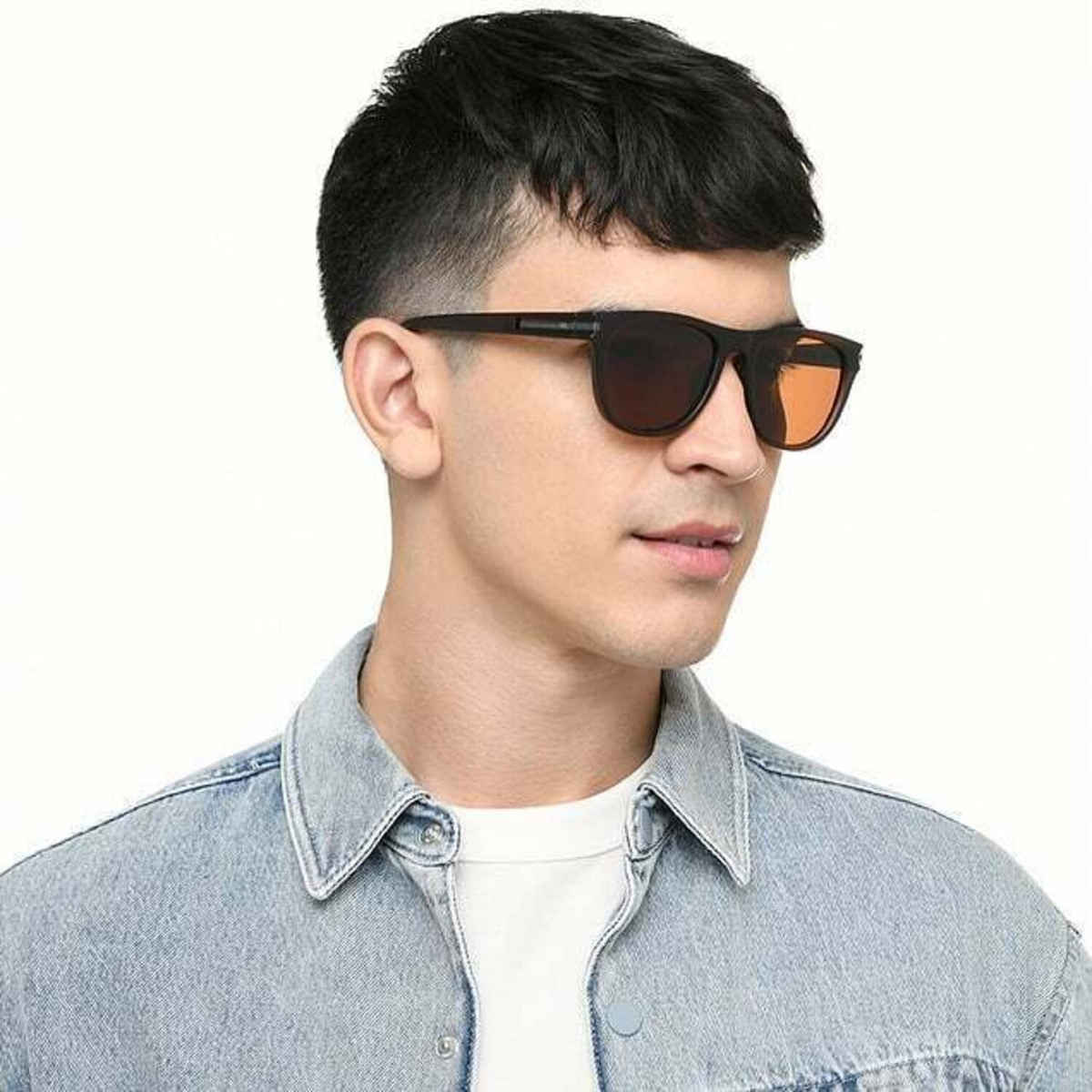 Vincent Chase By Lenskart Polarized & 100% UV Protection Unisex Sunglasses |  Medium 14.7 cmBrown