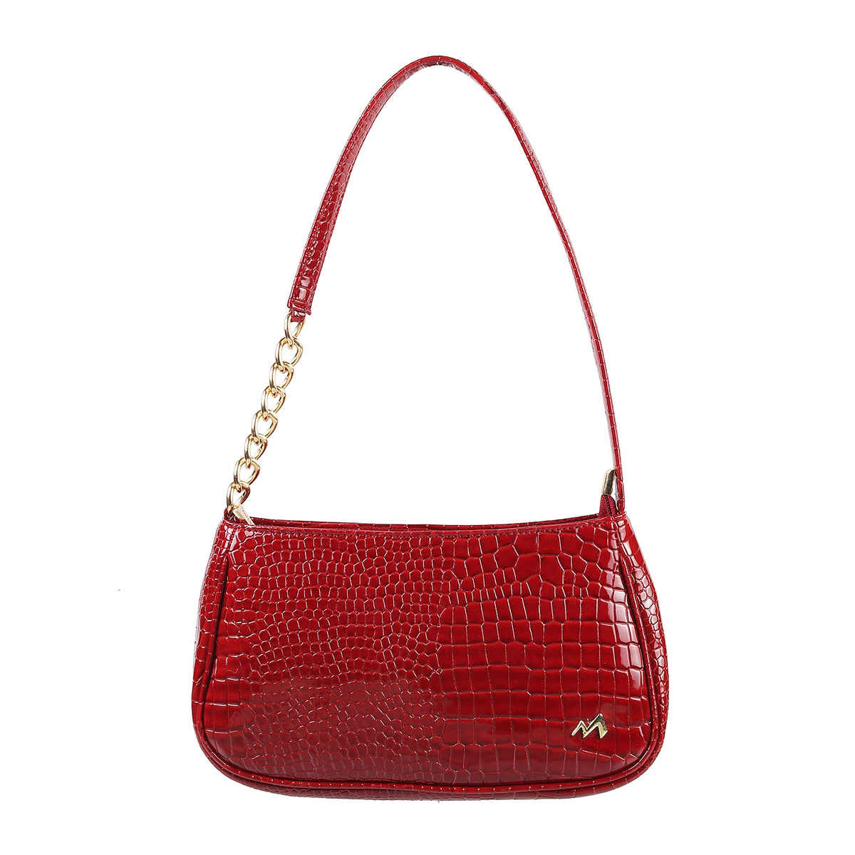 Metro Women's Textured PU Shoulder bag | Red - MInchesi