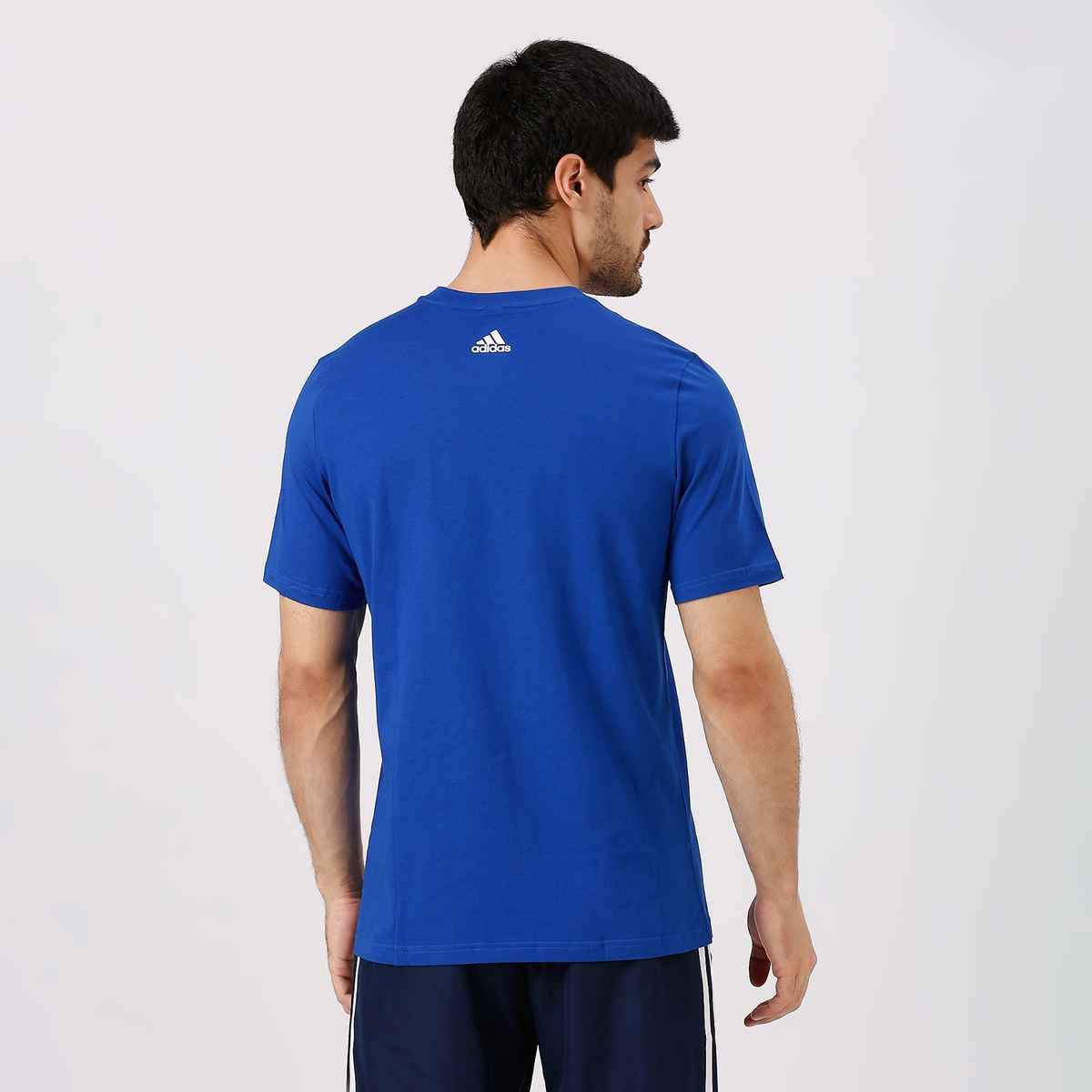 Adidas Men's Solid Royal Blue T-Shirt | XL | IY3822