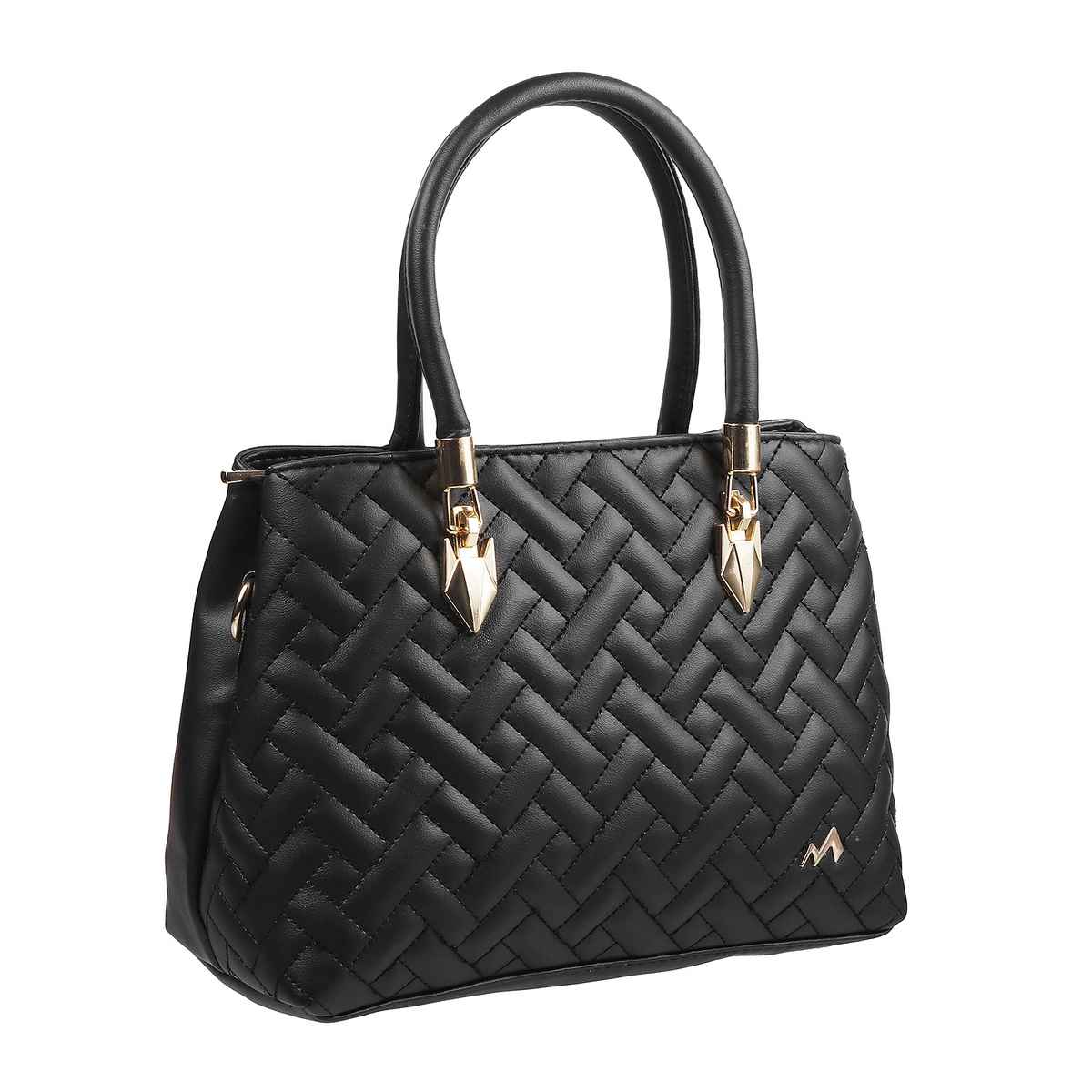 Metro Women's Sleek PU Satchel | Black - XL