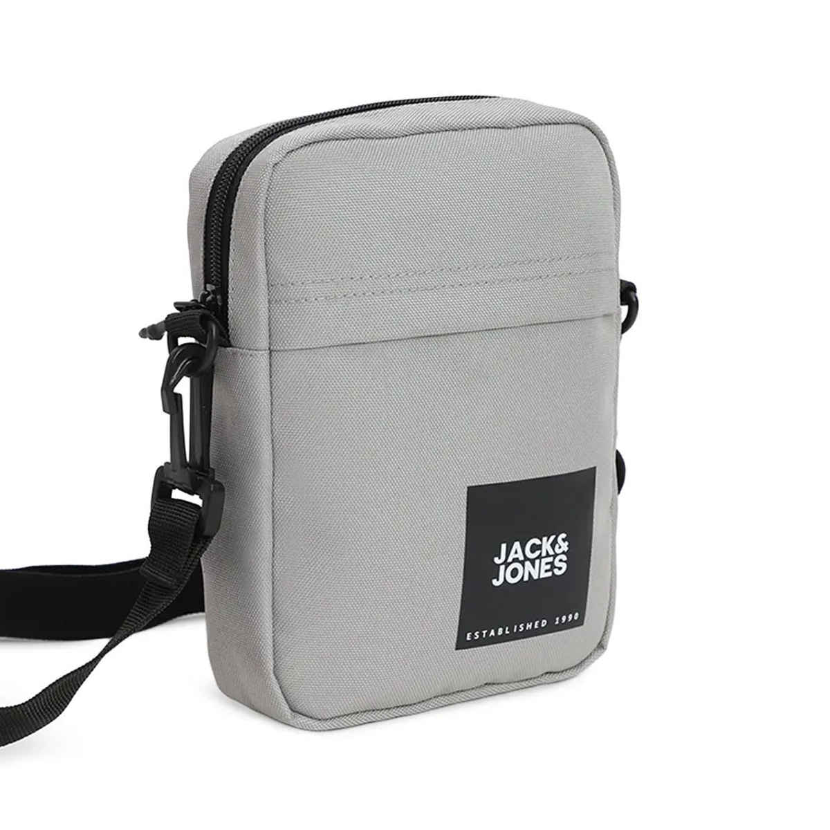 Jack & Jones Unisex Polyester 1.2 L Sling Bag | Grey - One Size