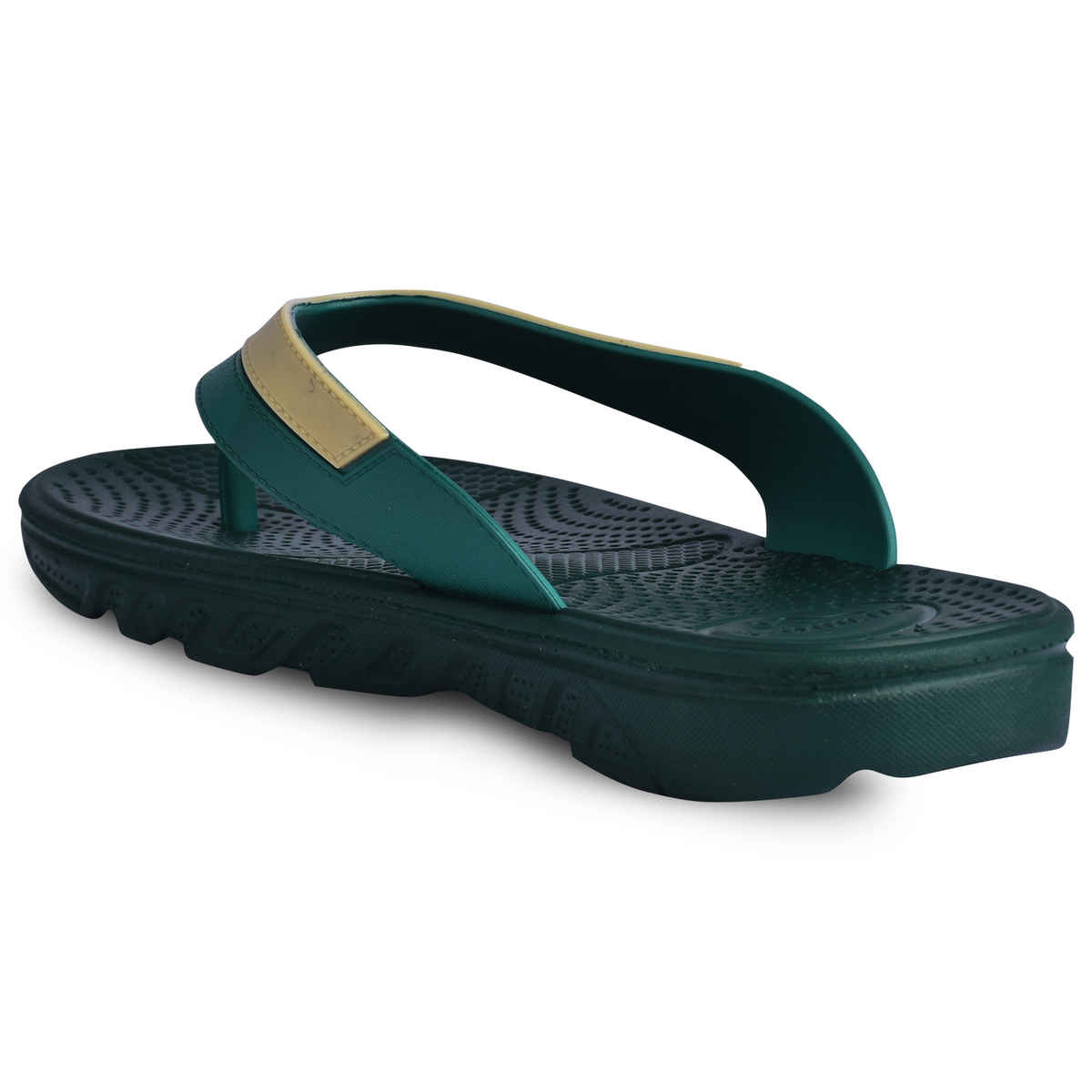 Paragon Stimulus Anti-Skid All-Day Comfort Flip Flops For Men Green | UK 7