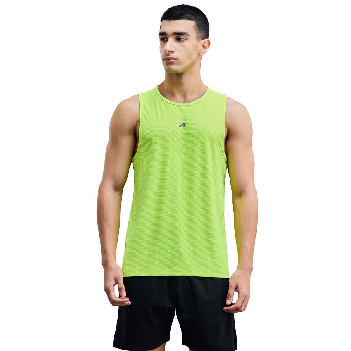 Boldfit Men's Vest Breathable Sando for GymRunning Baniyan | Green - S