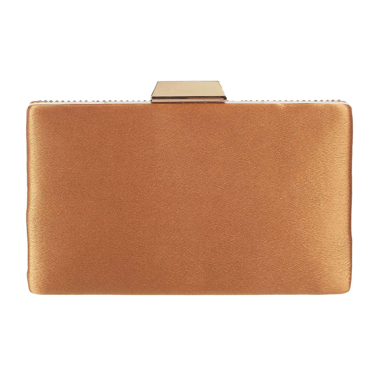 Metro Women's Embellished Faux Leather Clutch | Gold