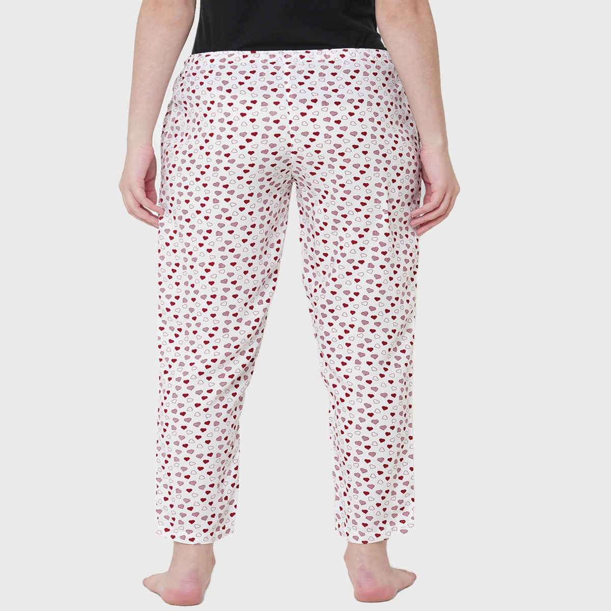 Urban Scottish Women s USWPJ513 Heart Printed Lounge Pyjama Pants | Multicolor - M