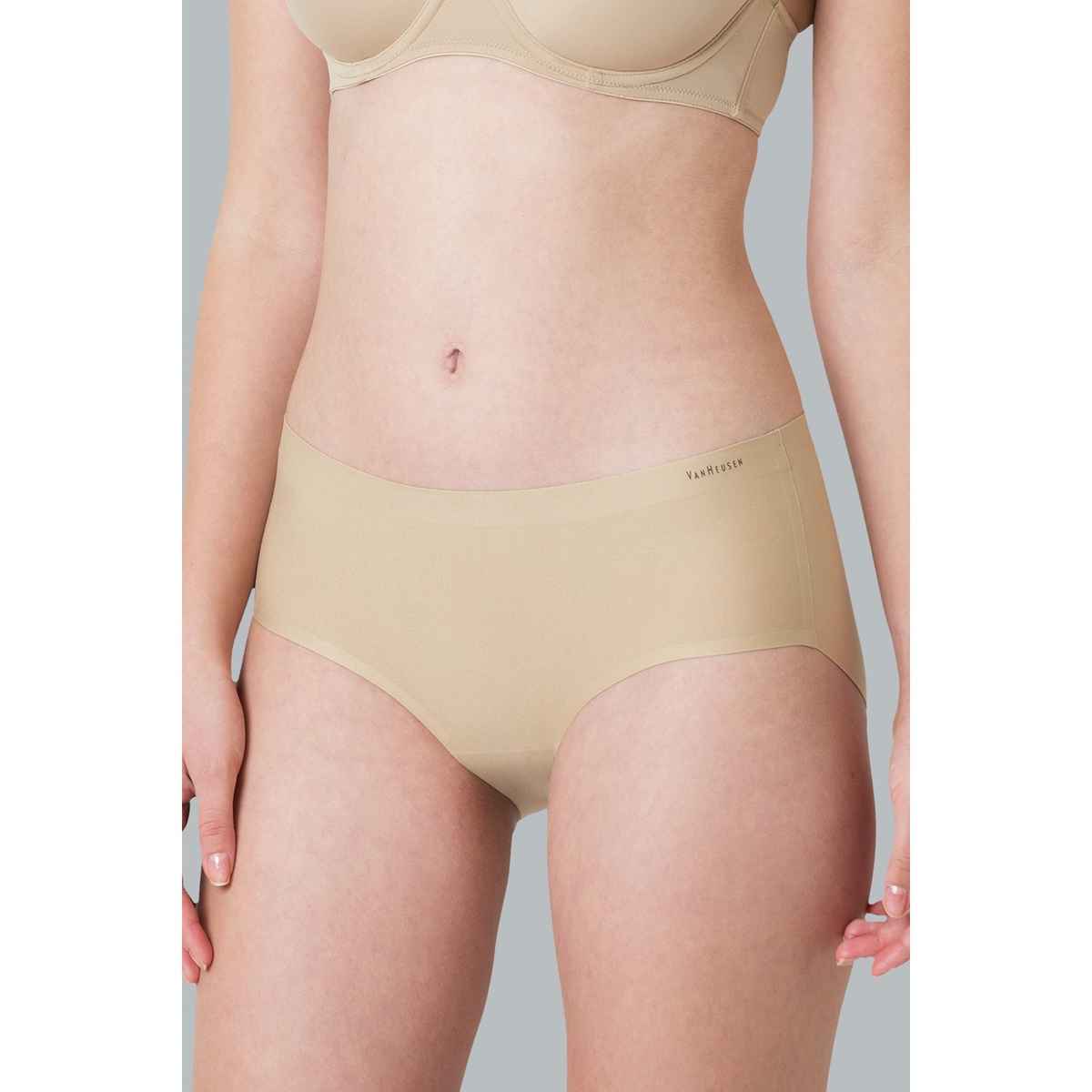 Van Heusen Women Skin No Visible Panty Line Easy Stain Release Gusset Hipster Panty - S/M