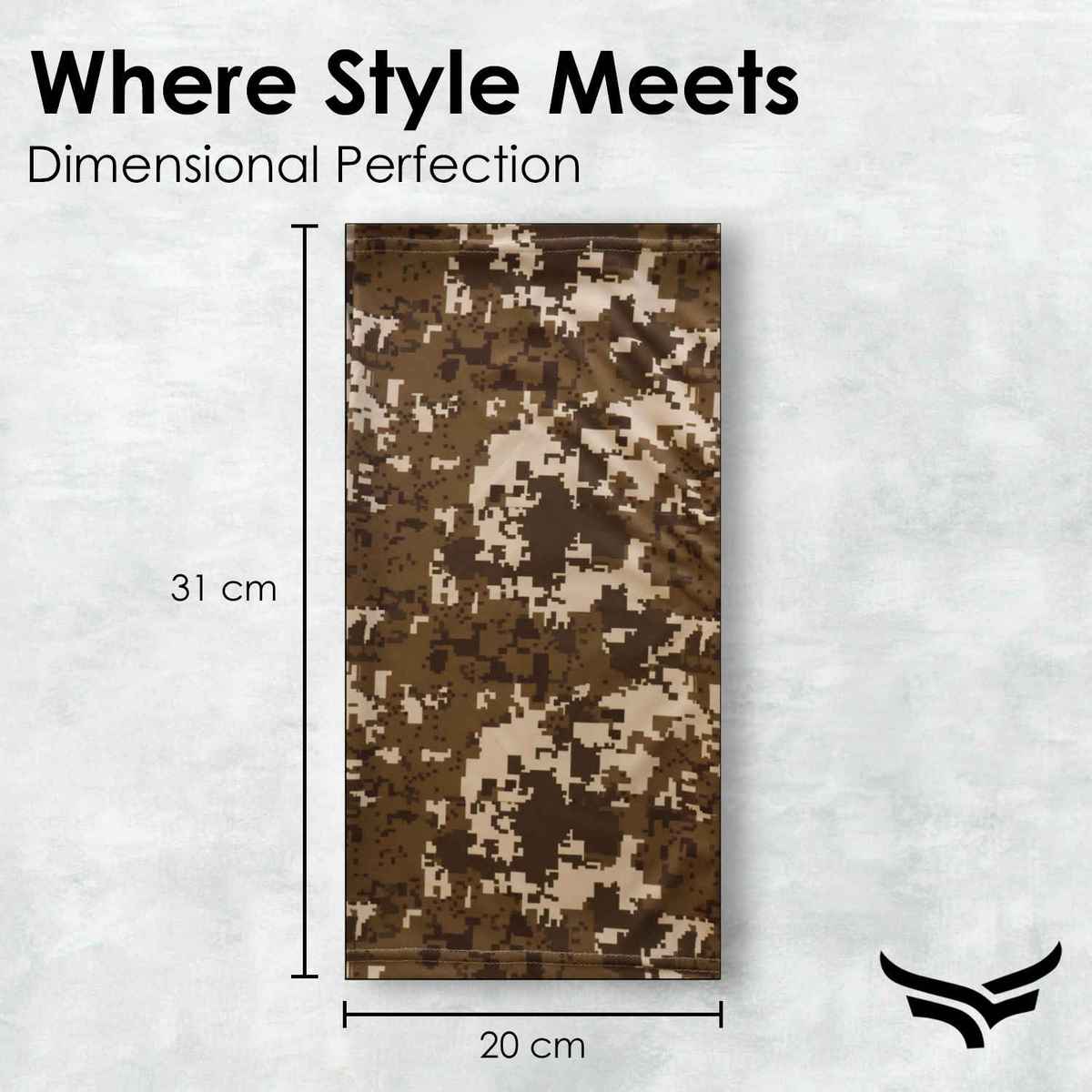 Unisex Bandana Face Mask- Camo Desert