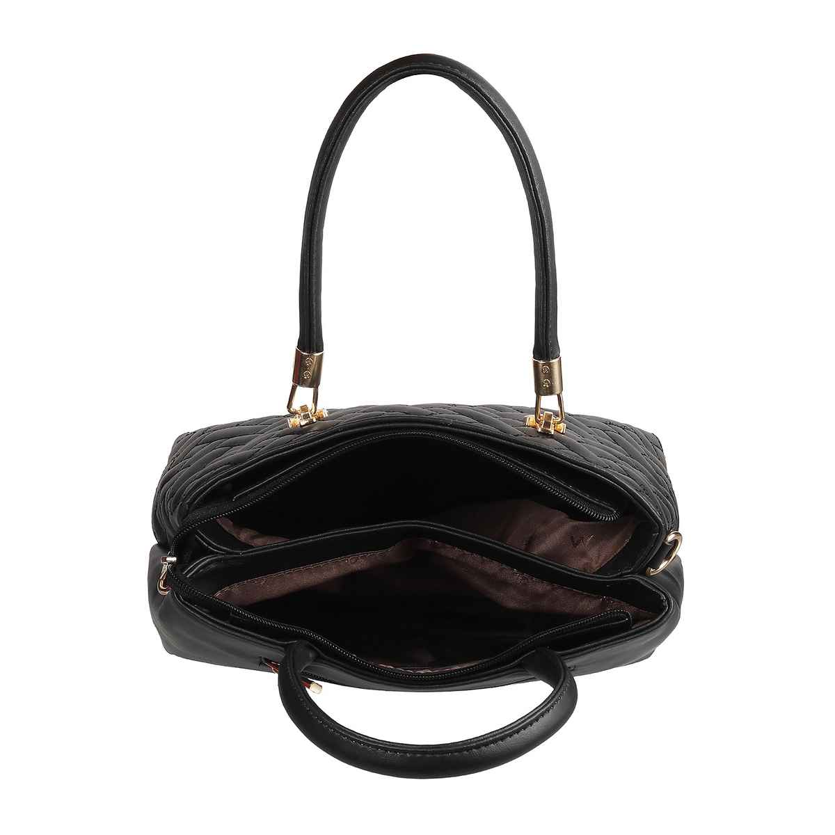 Metro Women's Sleek PU Satchel | Black - XL