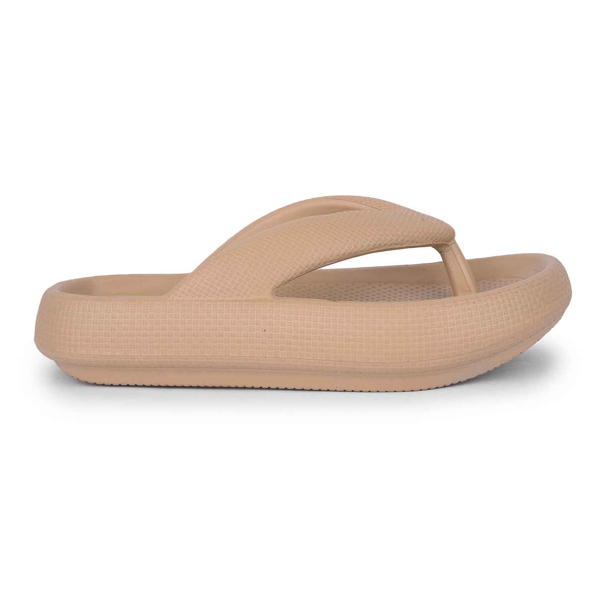 Action Women's Ontl-28 Rainy Season Slippers | Anti Skid | Anti Skip Outsole | Beige - UK 8