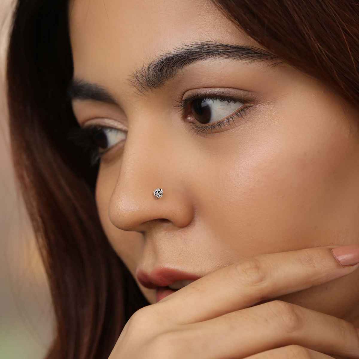 Zavya Dark Duo 925 Sterling Silver Nose Pin Set | Oxidised & Black Stone Designs | CNTH-10008