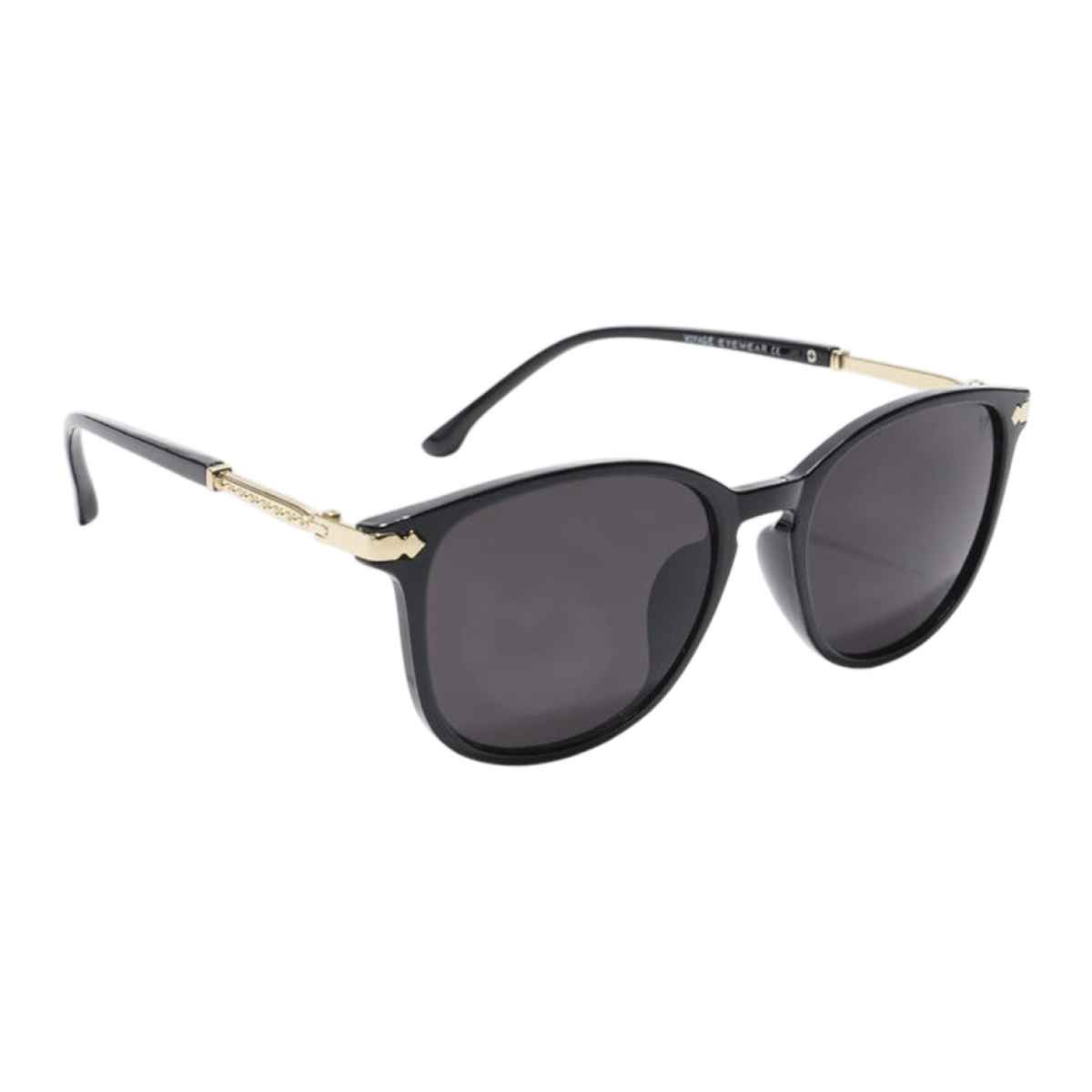 Voyage Women's Plastic Wayfarer Sunglasses | Black - L