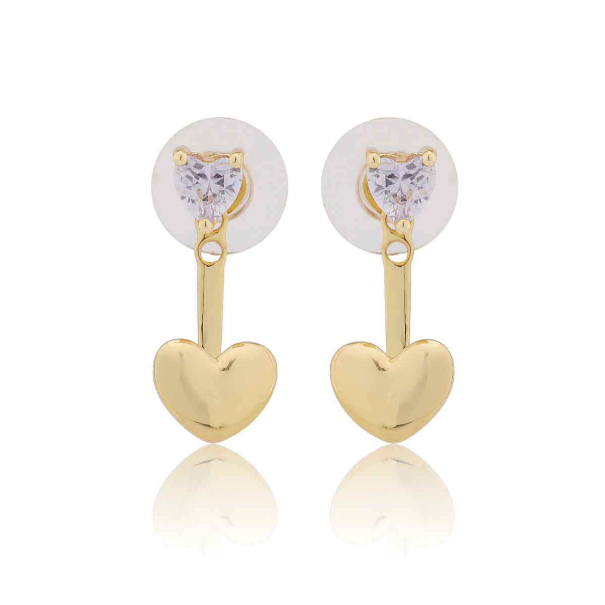 Voylla Valentines Day Interchangeable Heart Drop Earrings