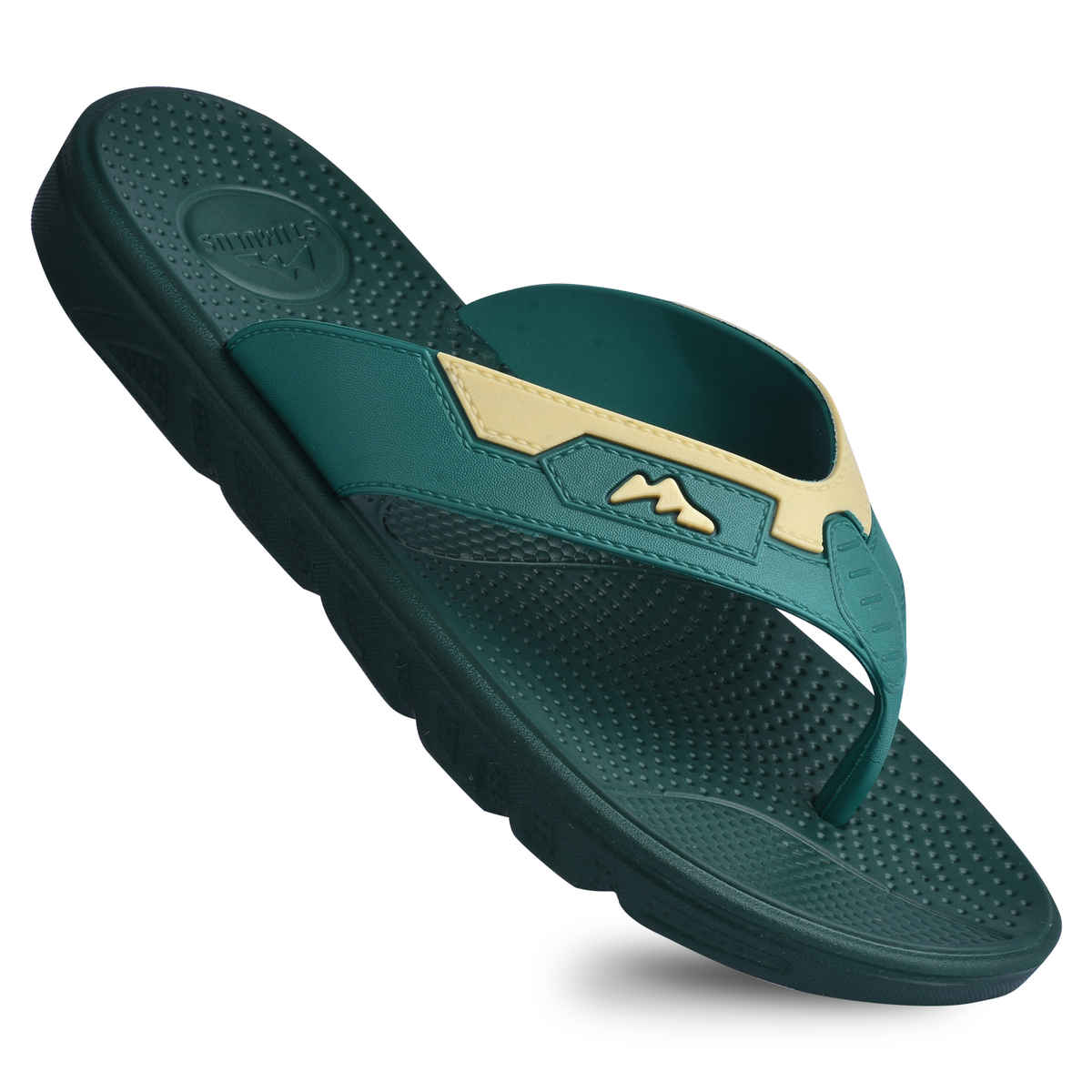 Paragon Stimulus Anti-Skid All-Day Comfort Flip Flops For Men Green | UK 7