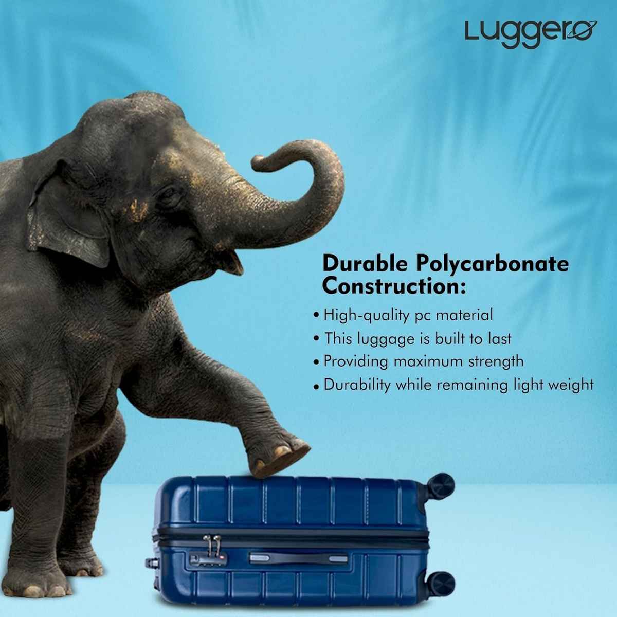 Luggero Eternal Trolley Bag | Deep Blue - M