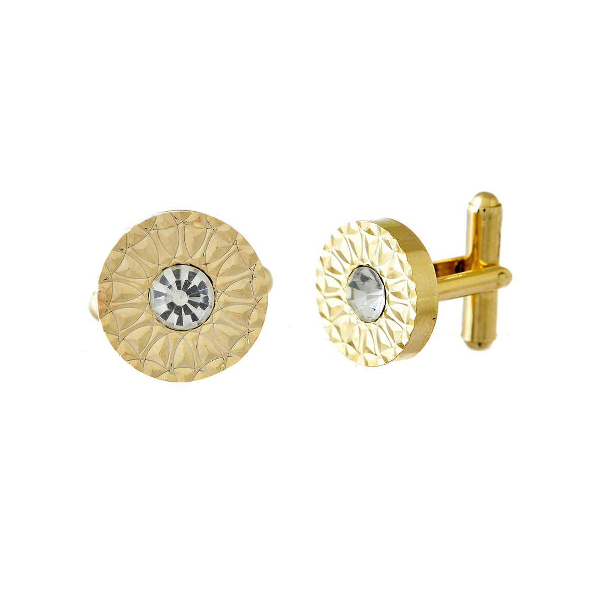 Voylla Royal Gleam Gold Men's Cufflinks