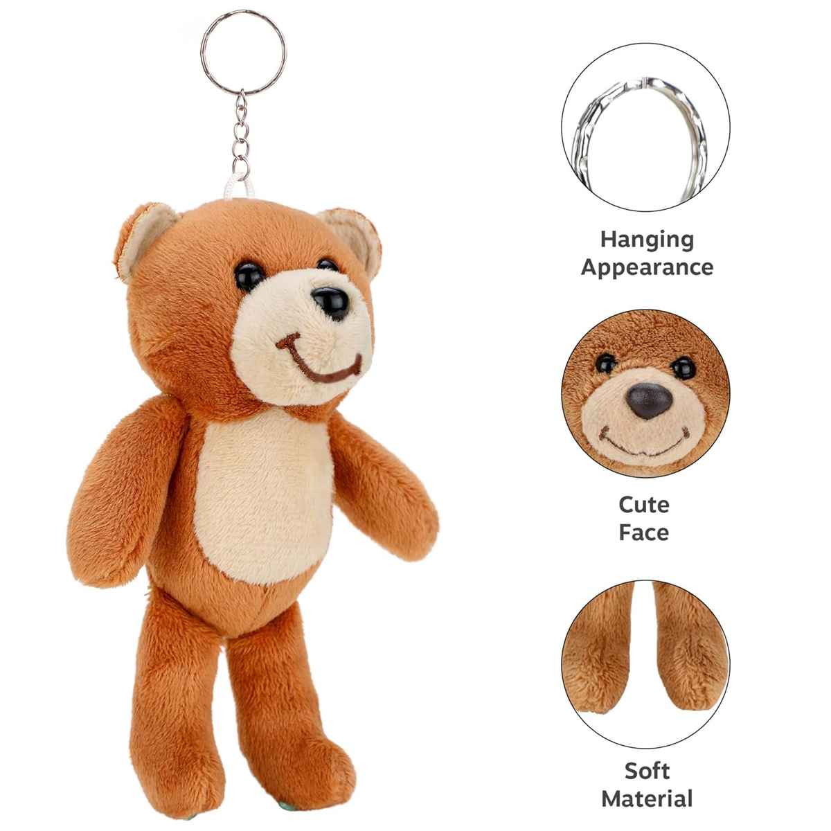 Webby Plush Teddy Bear with Keychain Stuffed Animal Soft Toy